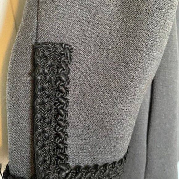 VINTAGE 60s Forstmann German Wool Gray Pea Coat Medium/Large - Picture 6 of 14